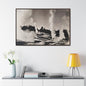 Norris Geyser Yellowstone Gallery Canvas Wraps Horizontal Frame 48″ x 32″ Walnut 1.25"