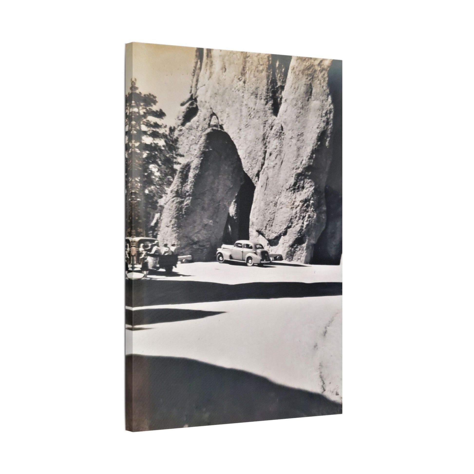 At the Needles Satin Canvas Stretched
