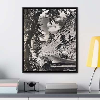 Eagles Nest Rock Yellowstone Gallery Canvas Wraps Vertical Frame 20″ x 24″ 1.25" Black