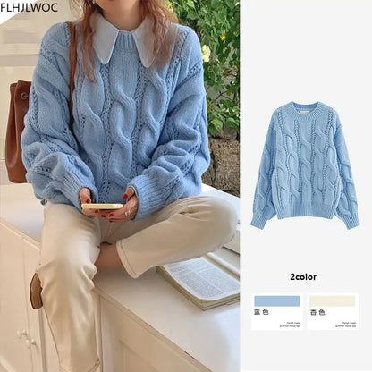 Women's Fashion Knitted Sweaters - Kia Day Design