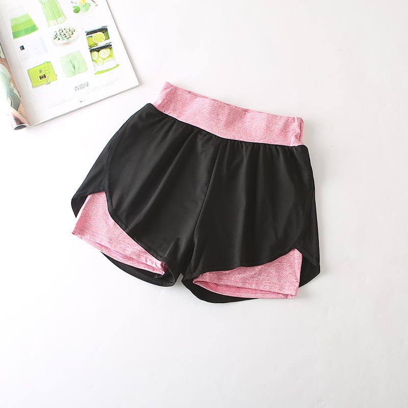 Quick-Drying High-Waist Sports Shorts - - shorts