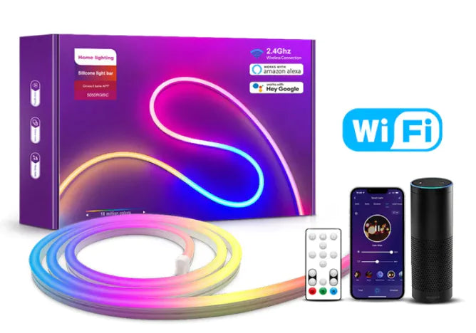 Wi-Fi Smart Silicon Rope Light LED Neon Strip