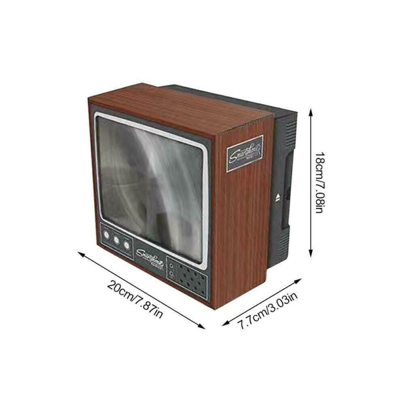 Retro TV Phone Screen Video DIY Enlarger Amplifier Magnifier Retro TV Appearance- V.I.P Digital Presence- {{Product type}}