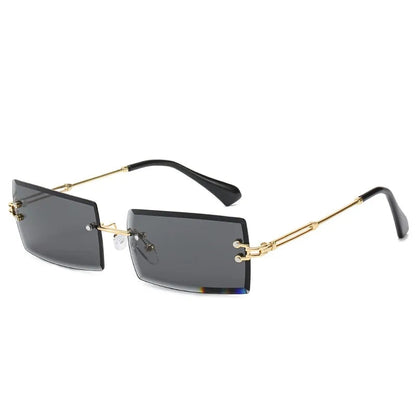 Women's Retro Sunglasses gold black one