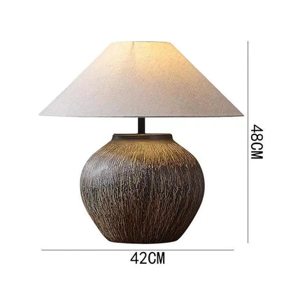 Zhongshan Ceramic Table Lamp - Vintage Japanese Style Kia Day Design