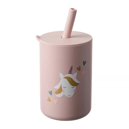 Baby Feeding Straw Cup pink