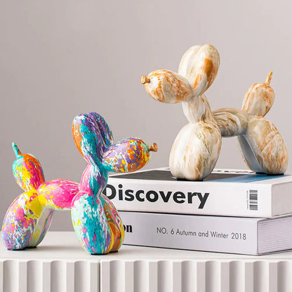 Nordic Resin Balloon Dog Statue Kia Day Design