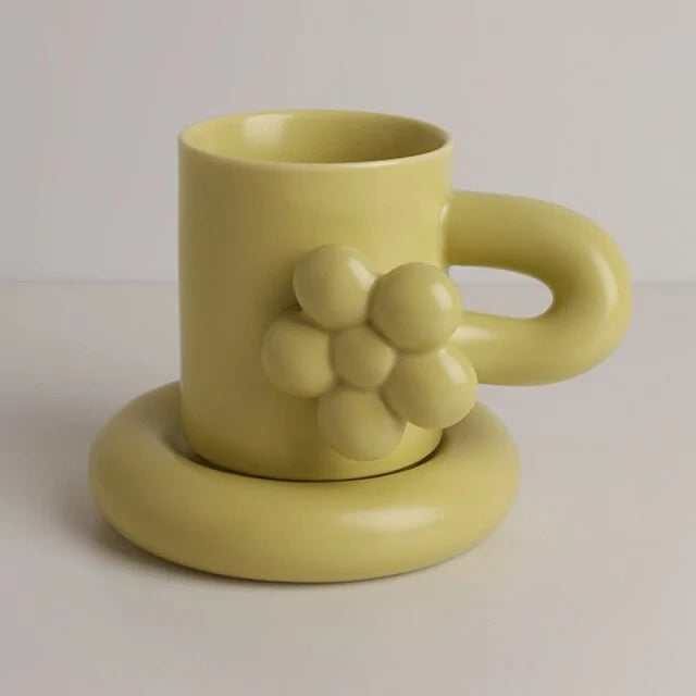 Creative Handmade Flower Coffee Cup