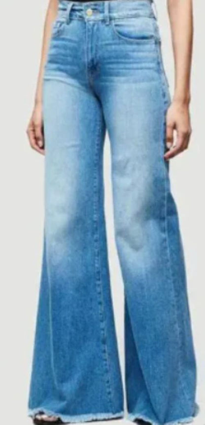 Bell Bottom Jeans - Light Blue - Women's Fashion - Women's Clothing - Bottoms - Jeans