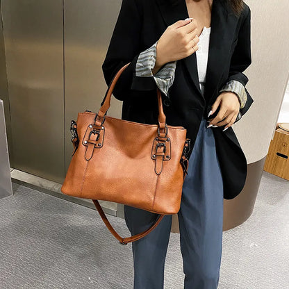 Retro Womens Shoulder Bag - Large Capacity - - handbag