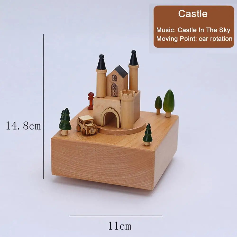 Wind Up Musical Box Wooden Music Box Wood Crafts