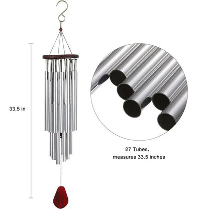 Large 27 Tubes Windchime Chapel Bells Wind Chimes Outdoor Garden Home Decor