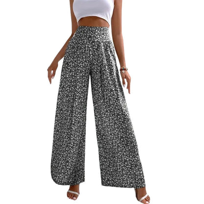 Womens Pants Floral Casual Loose Pants Waist Pants