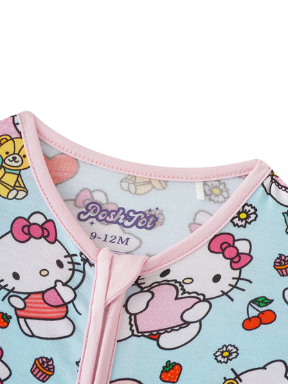 PoshTOT Sanrio Love Hello Kitty Bamboo Baby Convertible Zippy Romper - - Zippy Romper
