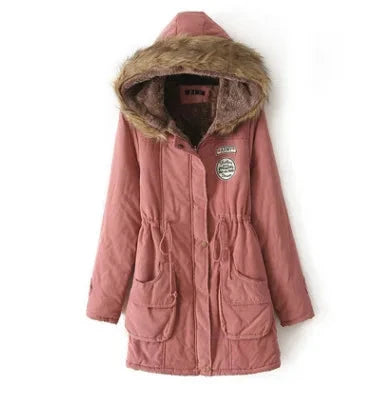 Casual Ladies Jacket Thick Warm Large Hooded Winter Coat Women Coats Jackets