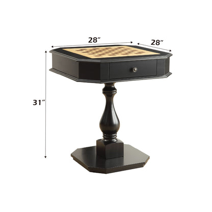 Bishop - Reversible Chess Checker Game Table With Game Tray (Chess Figures Not Included) - - Gaming Tables