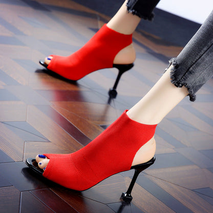 Fairy Style Stiletto High Heels - Red 39 -