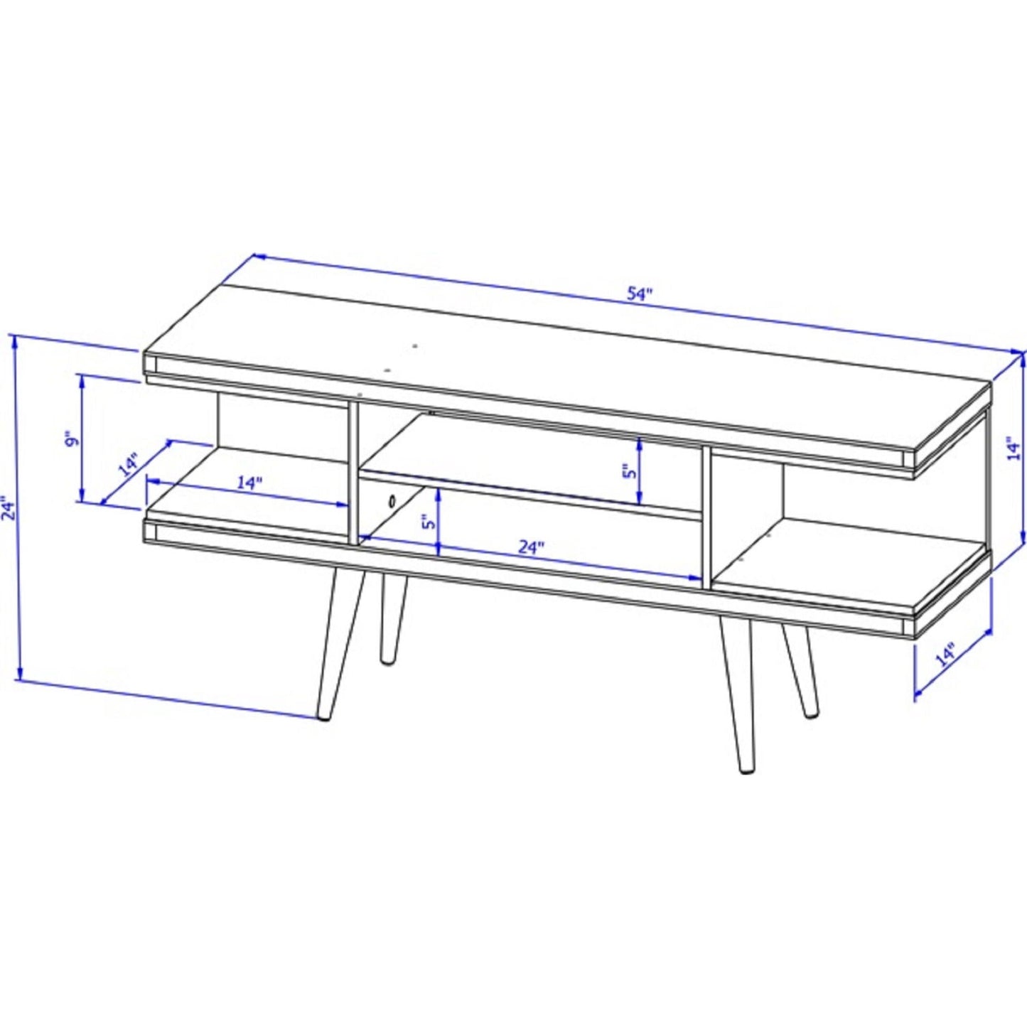 Utopia - Mid-Century Modern TV Stand- HouseOfZazla- {{Product type}}