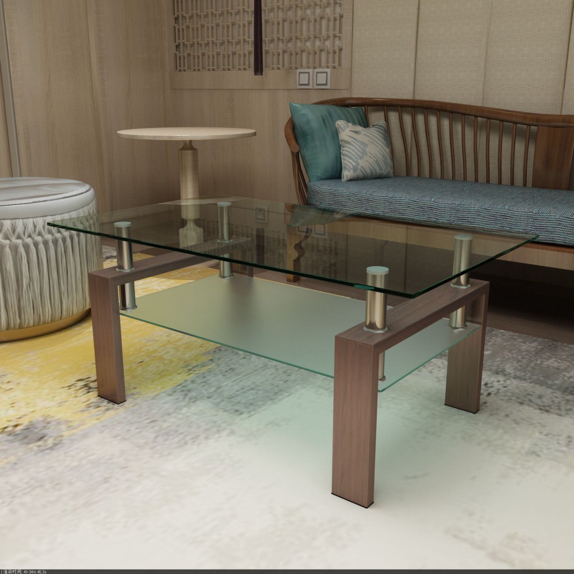Rectangle Coffee Table, Modern Side Center Tables For Furniture- Unique Piece Furniture- {{Product type}}
