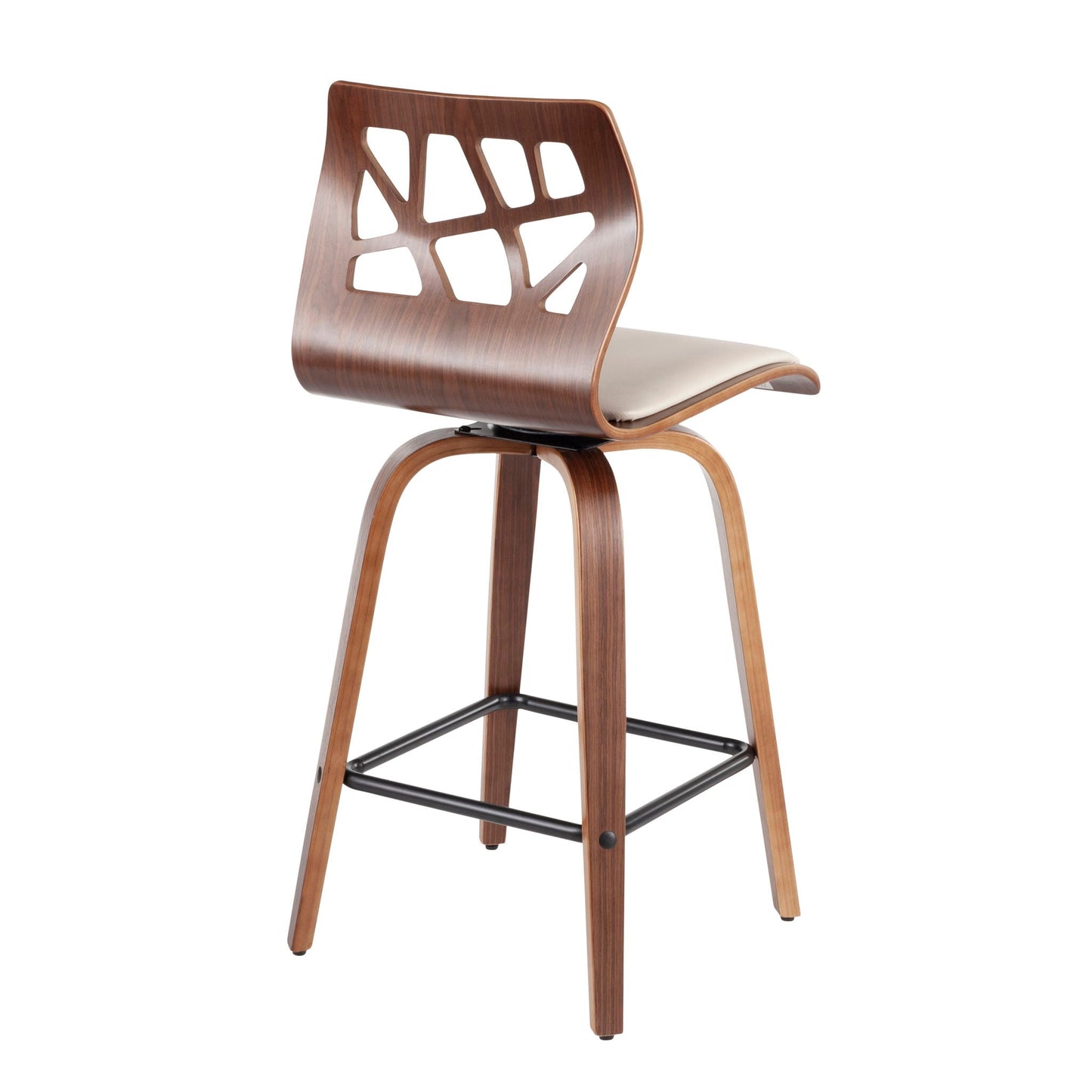 Folia - Mid Century Modern Counter Stool (Set of 2)- Unique Piece Furniture- {{Product type}}