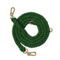 Braided Cotton Rope Dog Leash Dark Green Large