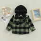 Autumn Kids Shirt Coats green black 3T