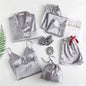 7pc Long Sleeve Pajama Sleepwear Sets Gray