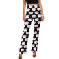 Baha Ranch Vegas Casino Gambling Flare Pants - White - pants