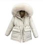 Juliet Womens Short White Down Jacket - Branco - Coat
