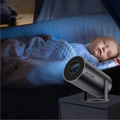 Portable 4K Projector - Home Cinema Outdoor Projetor - Gray - Video Projector