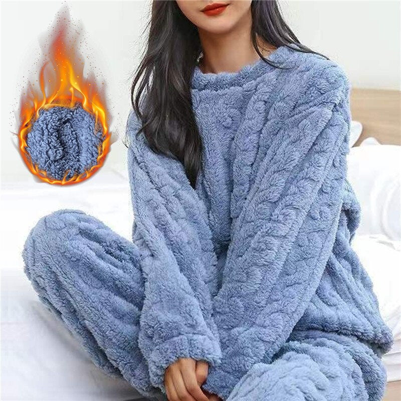 Cozy Womens Fleece Pajamas - - pajama