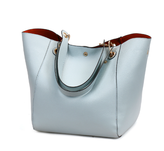 Vintage Womens Bucket Handbag Set - - handbag