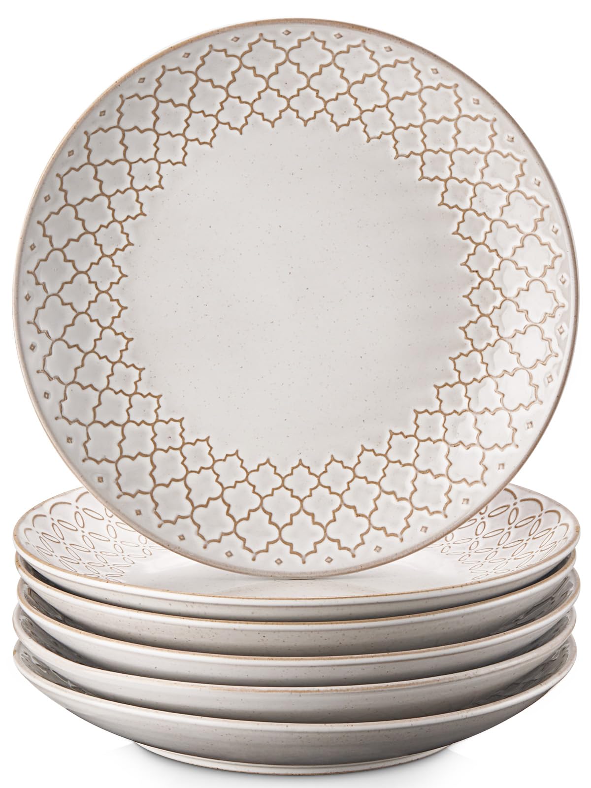 DOWAN Dinner Plate Set of 6 - 8.8 inch - plate set