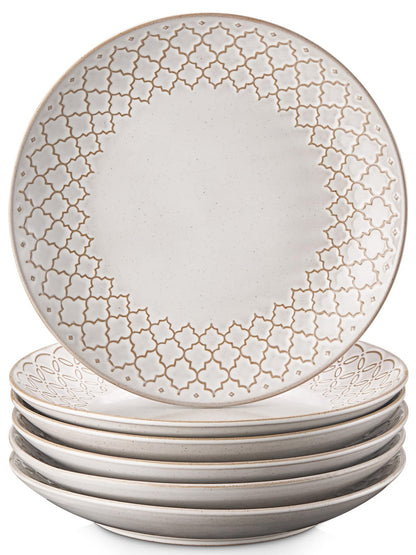 DOWAN Dinner Plate Set of 6 - 8.8 inch - plate set