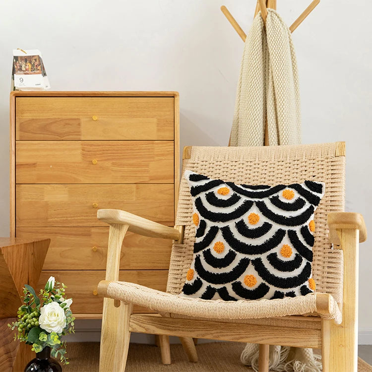 Decorative Throw Pillow Case Handmade Cushion Cover Geometric Cushion Cover