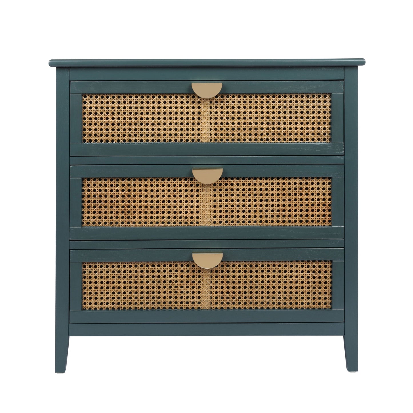 3 Drawer Cabinet, Natural Rattan, American Furniture- Unique Piece Furniture- {{Product type}}