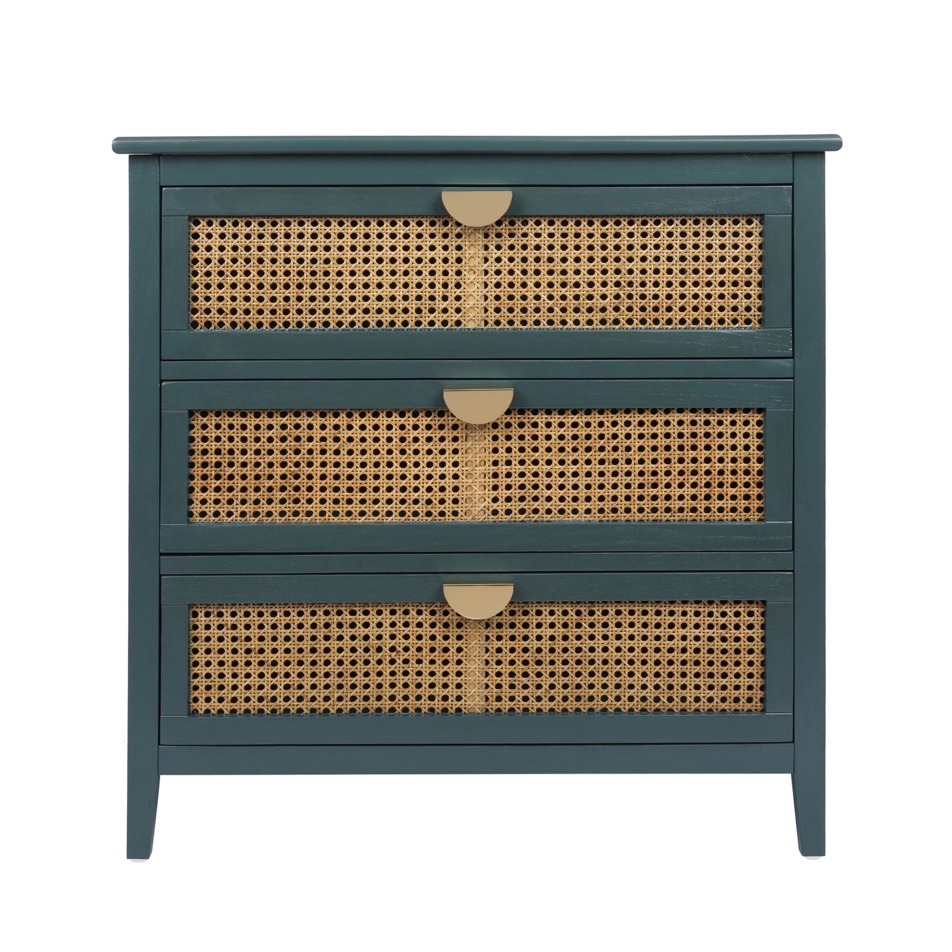 3 Drawer Cabinet, Natural Rattan, American Furniture- Unique Piece Furniture- {{Product type}}