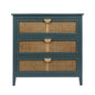 3 Drawer Cabinet, Natural Rattan, American Furniture- Unique Piece Furniture- {{Product type}}
