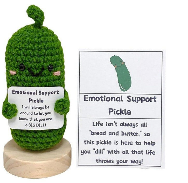 Charming Woven Cucumber Doll - - decor