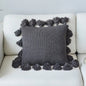 Solid Color Tassel Decorative Pillow for Home Decor Kia Day Design
