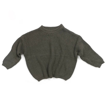 Baby Winter and Autumn Sweaters dark green 2 Years Old