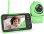 HelloBaby Upgrade Baby Monitor 5 Screen with 30-Hour Battery Pan-Tilt-Zoom - Green - monitor