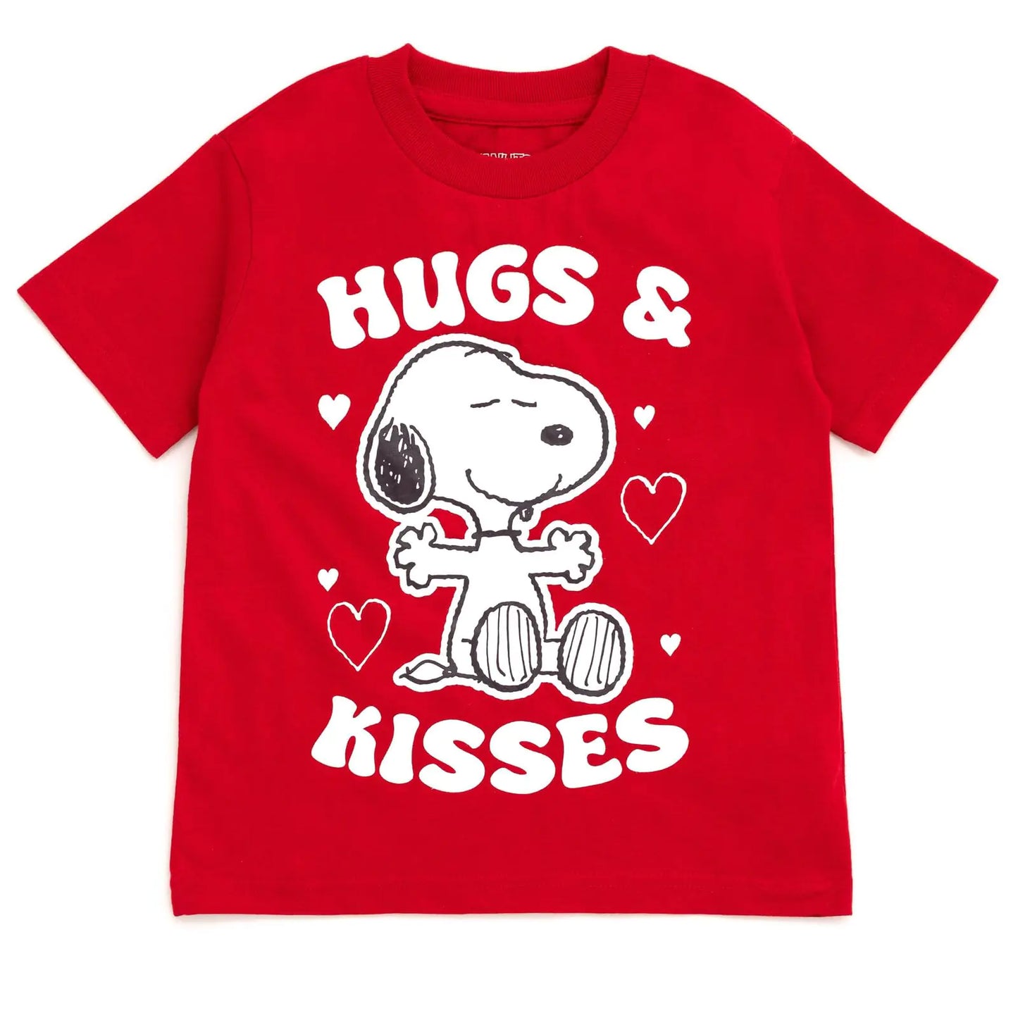 PEANUTS Snoopy Valentines Day Toddler Boys T-Shirt Red 4T