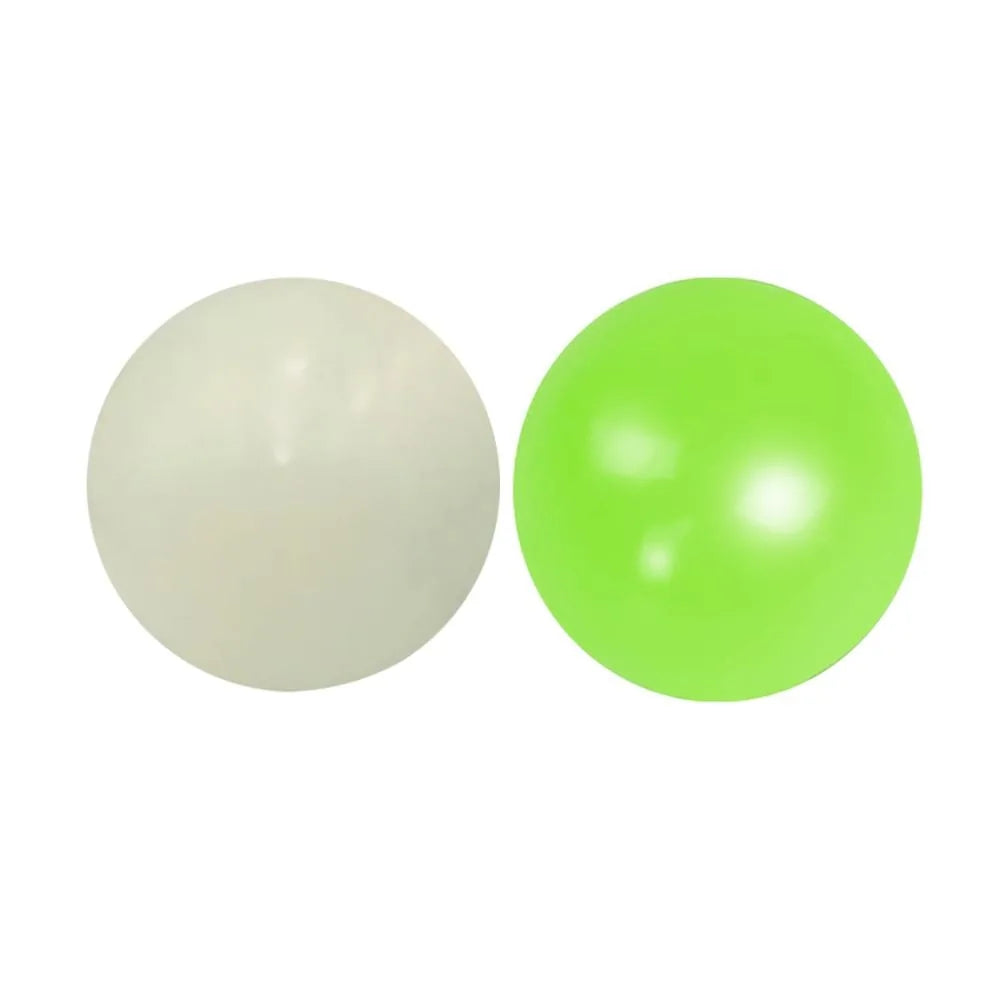 4PCs Luminous Sticky Wall Balls Stress Reliever Squishy Toys