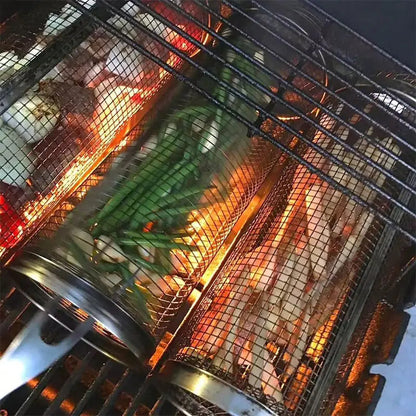 20cm/30cm  BBQ Basket Stainless Steel Grill Outdoor Round BBQ Grid Kia Day Design
