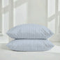 Luxe Australian Sateen Pillowcase Set - Blue & White - Home - Bed