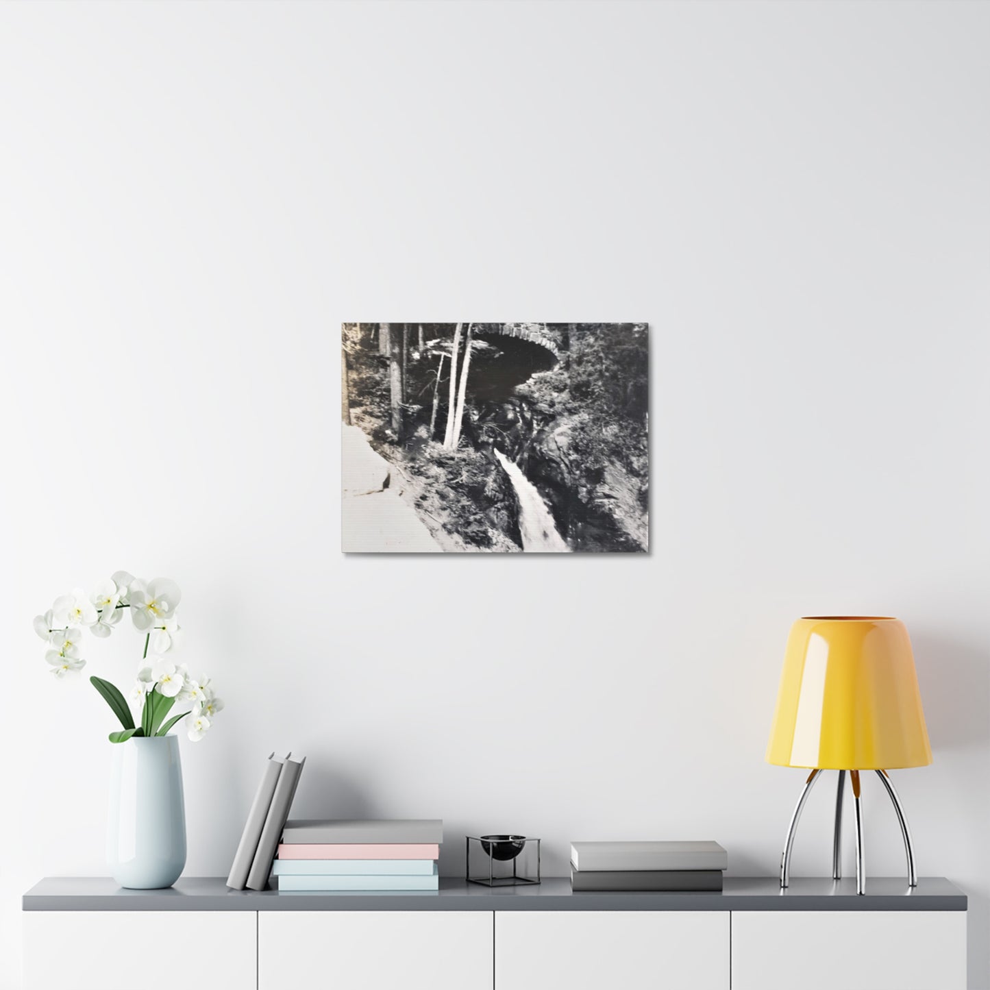 Narada Falls Yellowstone Stretched Canvas