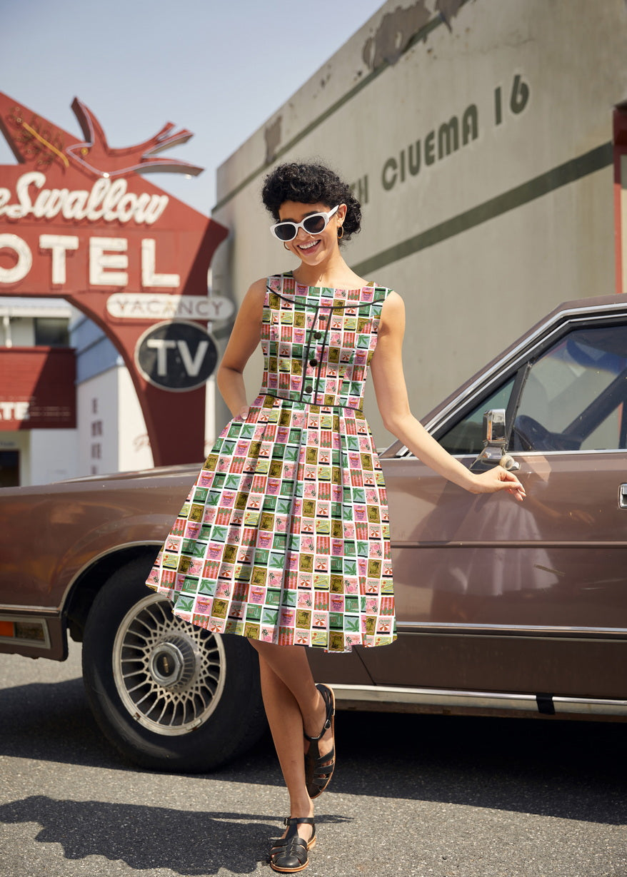 Elizabeth Dress in Paradise- Retrolicious- {{Product type}}