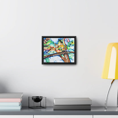 Owl In Flight Gallery Canvas Wraps, Horizontal Frame