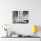 Old Faithful Geyser Yellowstone Canvas Gallery Wraps 30″ x 24″ 1.25"